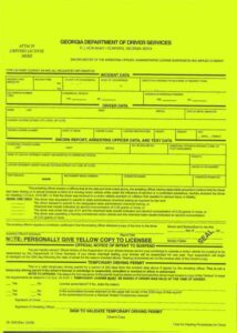 Georgia department of driver services form